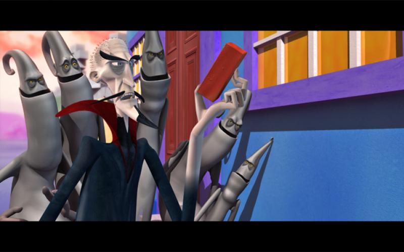 The Other Men in Black ghosts and main character interacting with wall