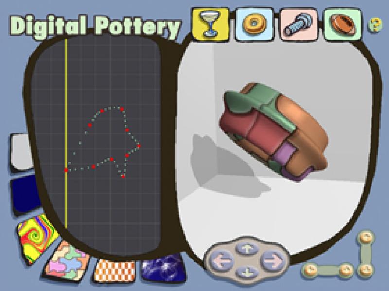 Digital Pottery Digitally Manipulated Torus Shape