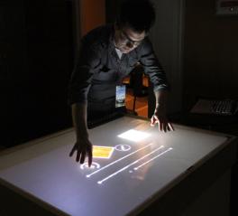 The multi-user touch table The multi-user touch table