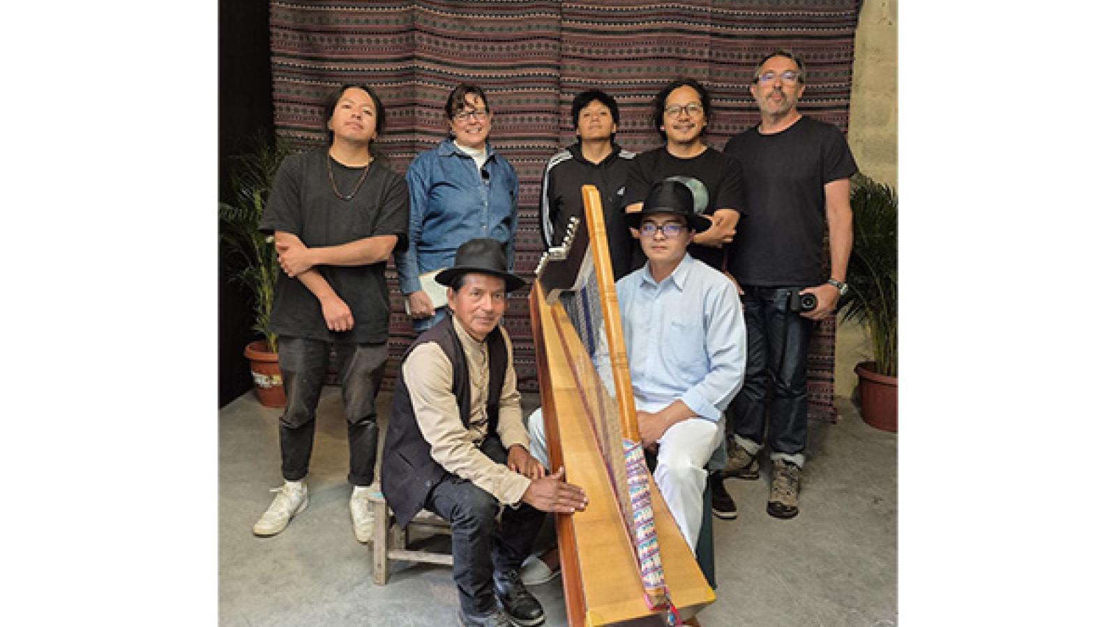 Research Group with Harp